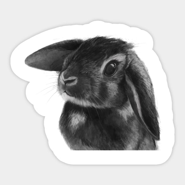 Bunny Sticker by LauraGraves